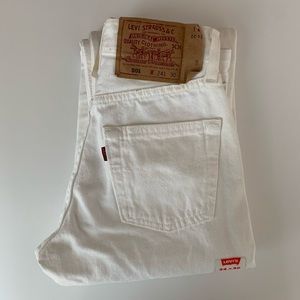 Vintage NWT White Levi’s 501